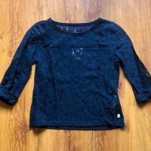 Hollister lace 1/4 sleeve shirt